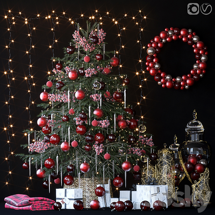 Christmas tree 11 3DS Max Model - thumbnail 1