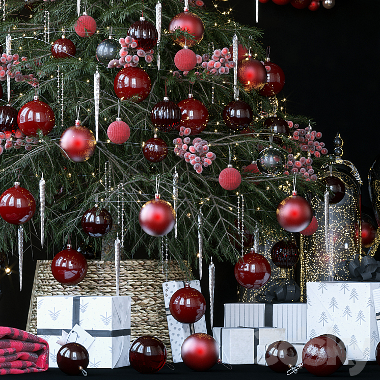 Christmas tree 11 3DS Max Model - thumbnail 2