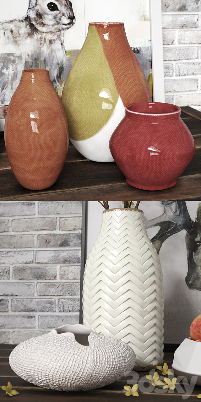 Crate and Barrel Vases 3DSMax File - thumbnail 2