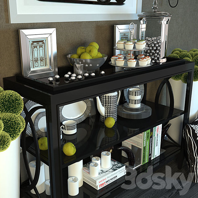 Decor and console Eichholtz 3DS Max Model - thumbnail 2