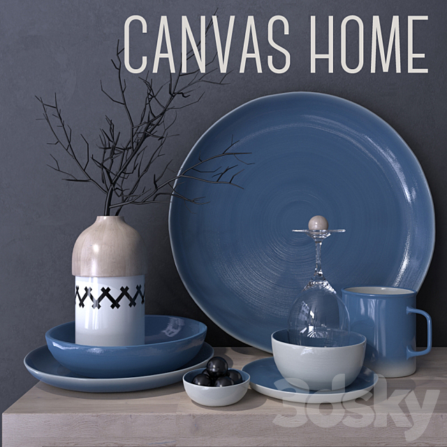 Decor Canvas Home 3DSMax File - thumbnail 1