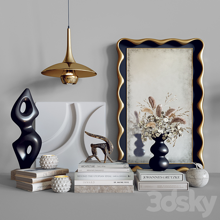 Decor Set 010 3DS Max Model - thumbnail 1