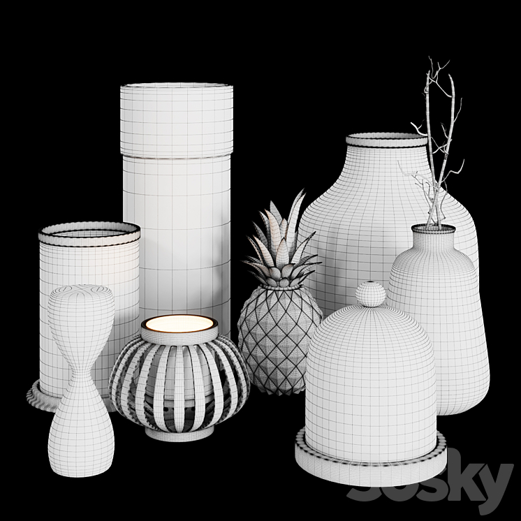 Decor set 04 3DS Max - thumbnail 2