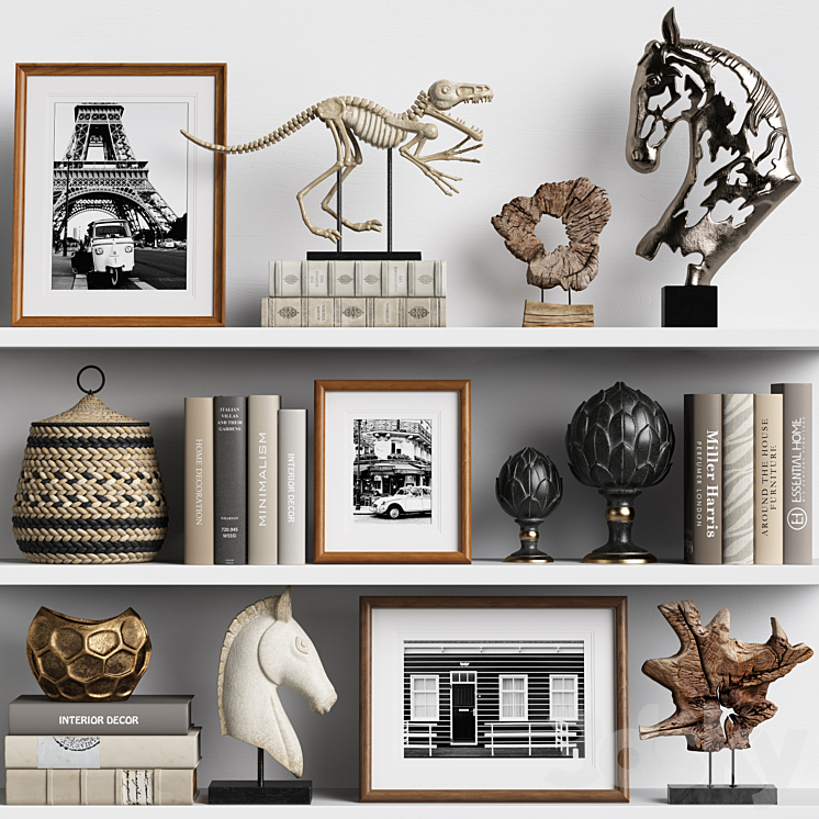 Decor Set 169 3DS Max Model - thumbnail 1