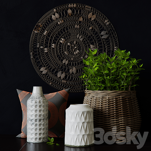 Decor Set Crate&Barrel 3DSMax File - thumbnail 1