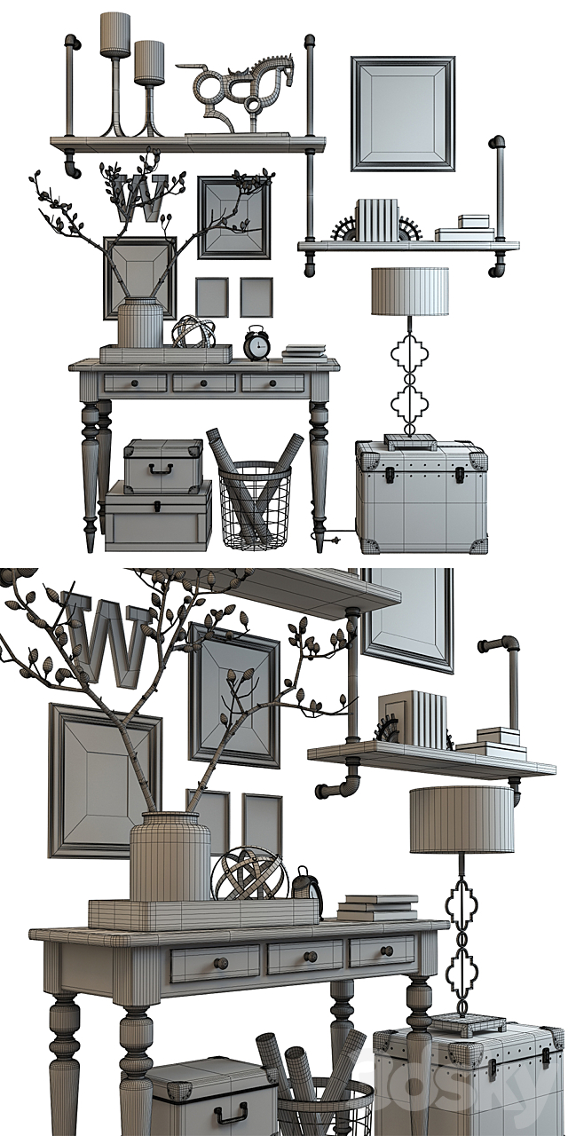 Decor set Loft 3DSMax File - thumbnail 3