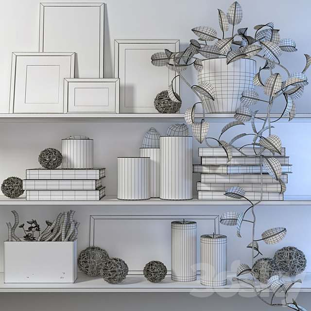 Decor shelves 3DSMax File - thumbnail 2