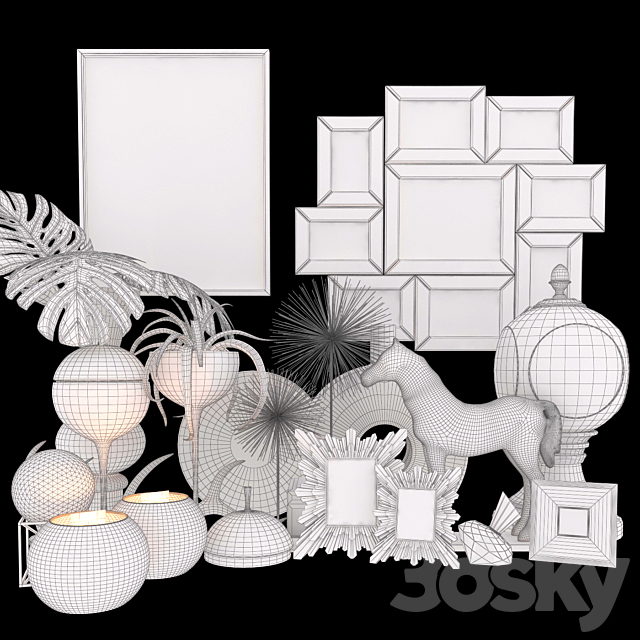 Decoration set 05 3DSMax File - thumbnail 3