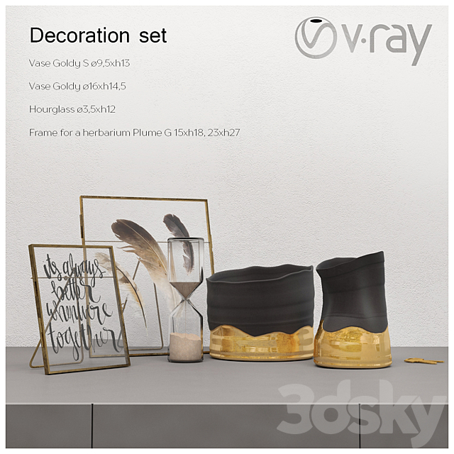 Decoration Set 3DSMax File - thumbnail 1