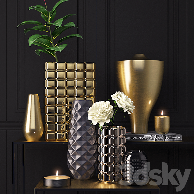 Decoration set by Crate&Barrel 3DSMax File - thumbnail 1