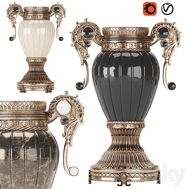 Decorative Antique 3DS Max Model - thumbnail 1