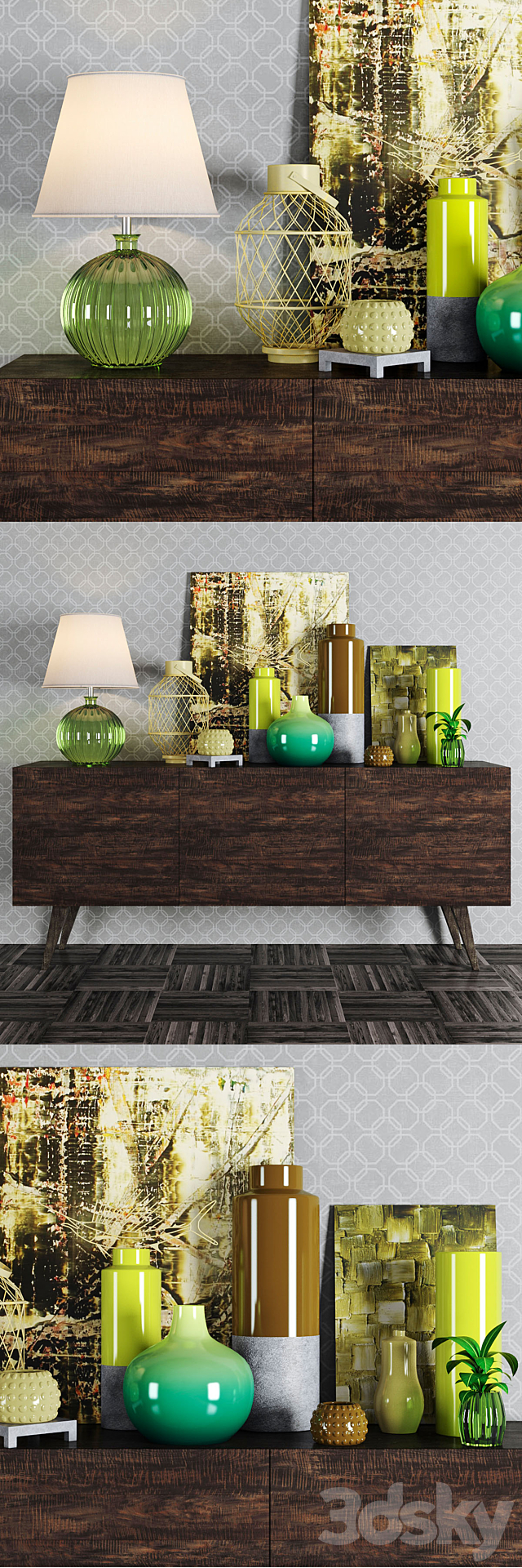 Decorative console tables 3DSMax File - thumbnail 1