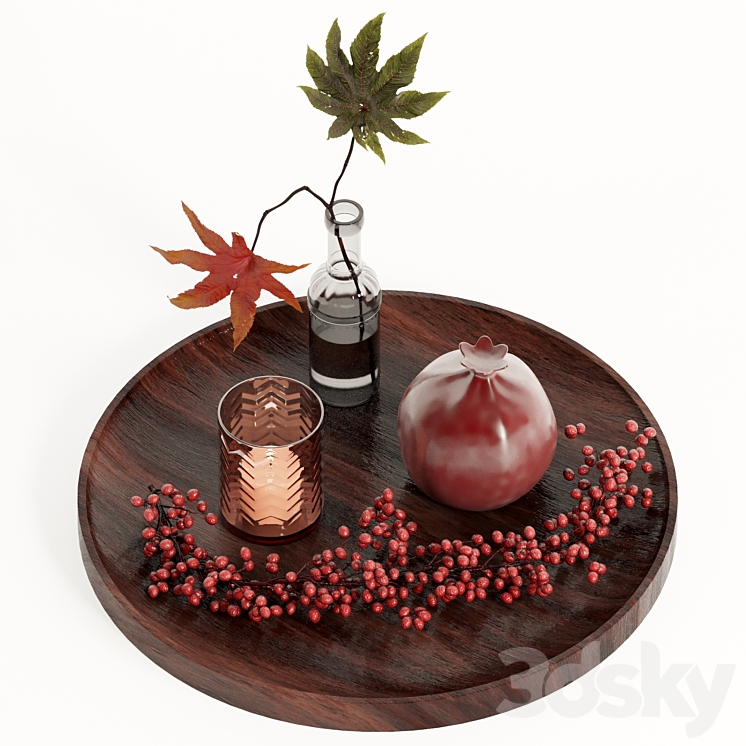 Decorative set 02 3DS Max Model - thumbnail 2