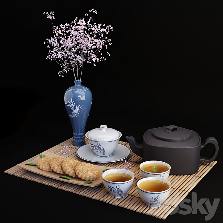 Decorative set 03 3DS Max Model - thumbnail 1