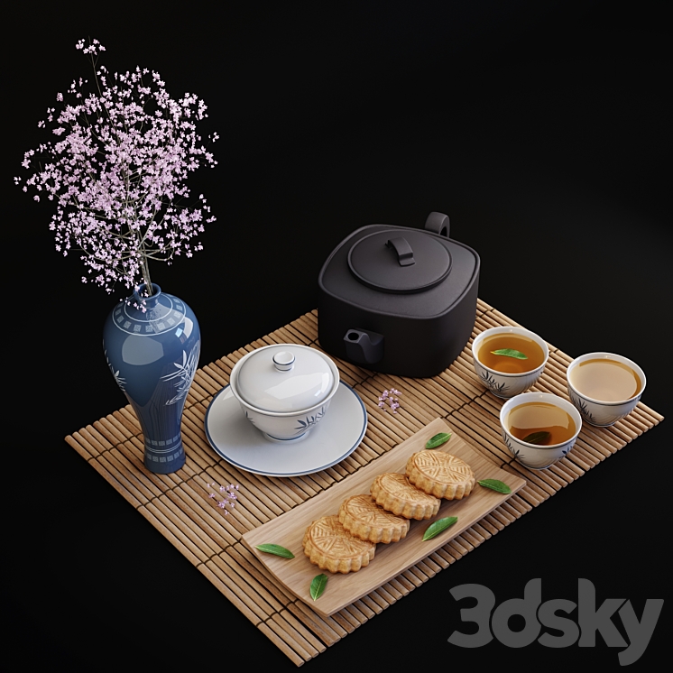 Decorative set 03 3DS Max Model - thumbnail 2