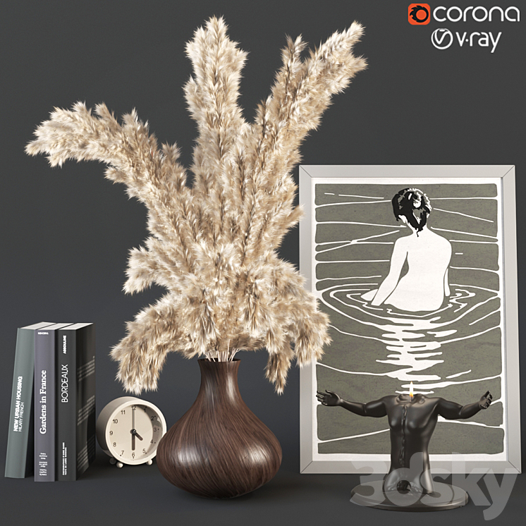 decorative Set 03 3DS Max Model - thumbnail 1