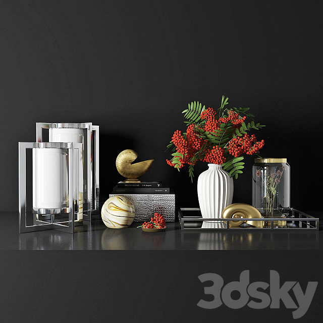 decorative set 03 3DSMax File - thumbnail 1