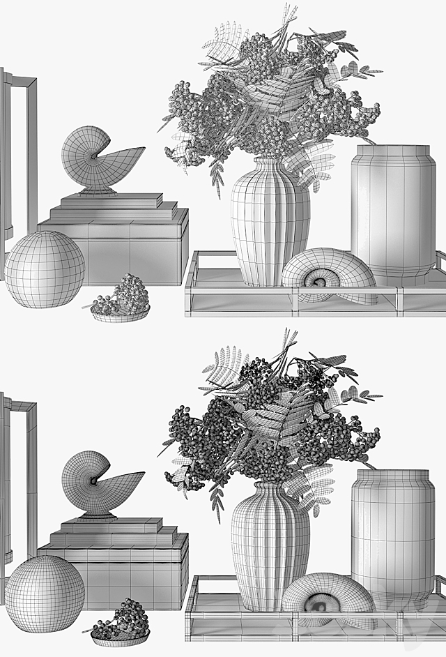 decorative set 03 3DSMax File - thumbnail 3