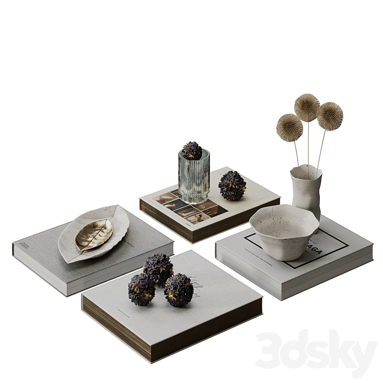 Decorative set #12 3DS Max Model - thumbnail 2