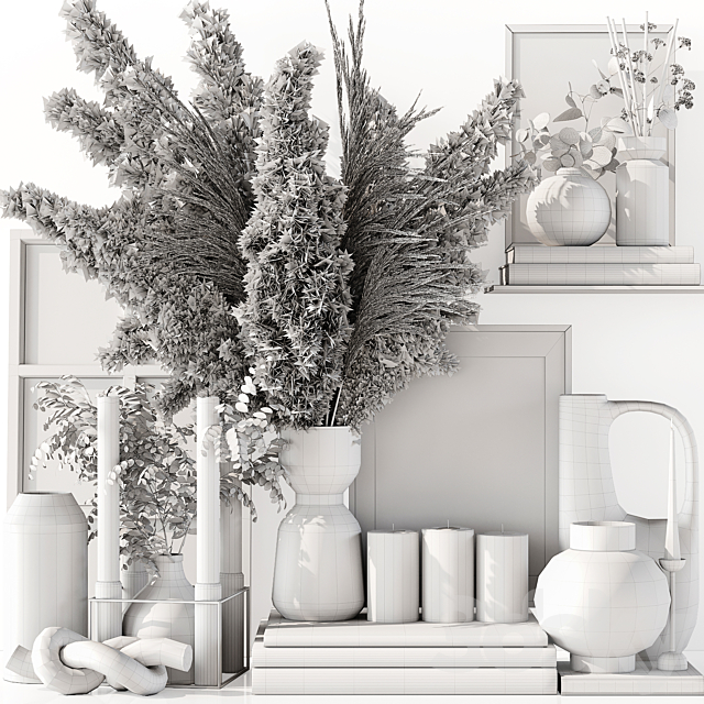 Decorative Set 122 3DS Max Model - thumbnail 7