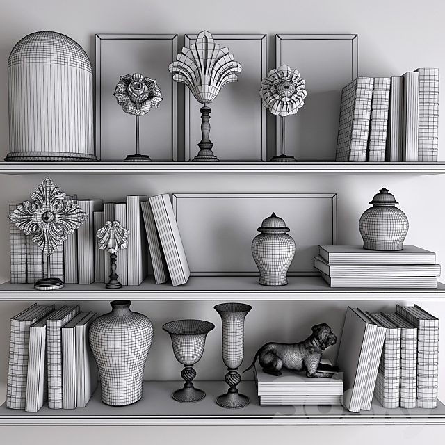 Decorative set 13 3DS Max Model - thumbnail 3