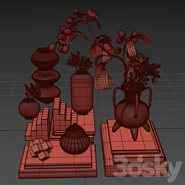 Decorative set 29 3ds Max - thumbnail 3