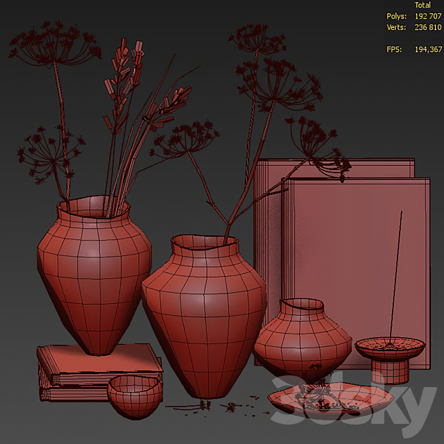 Decorative Set 35 3DSMax File - thumbnail 5