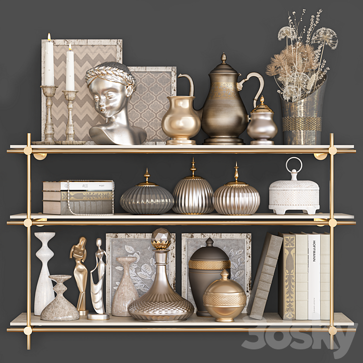 decorative set 39 3DS Max Model - thumbnail 1