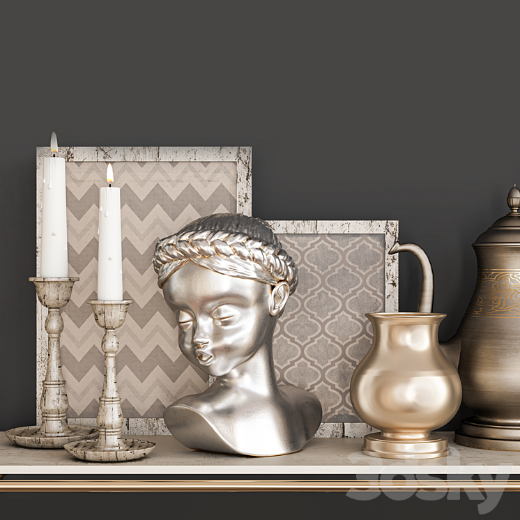 decorative set 39 3DS Max Model - thumbnail 2