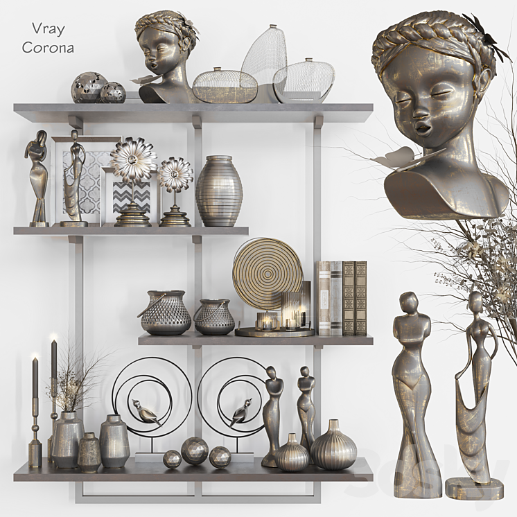 decorative set 3DS Max Model - thumbnail 1