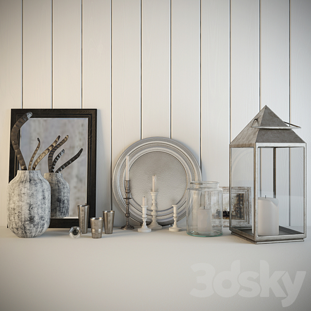 Decorative set 3ds Max - thumbnail 1