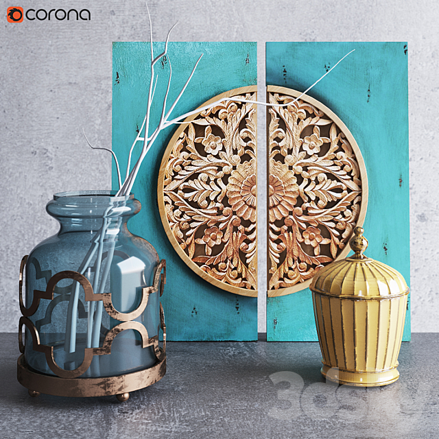 Decorative Set 3ds Max - thumbnail 1