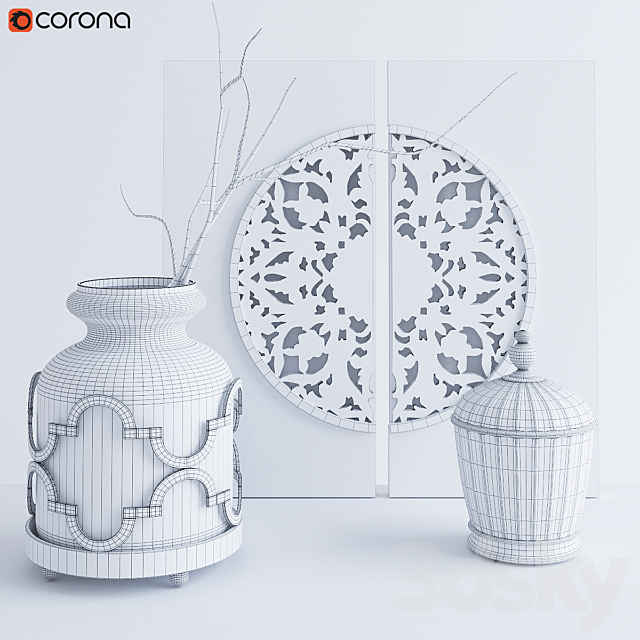 Decorative Set 3ds Max - thumbnail 2