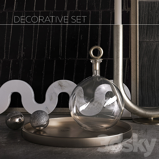 Decorative set 3DS Max Model - thumbnail 2