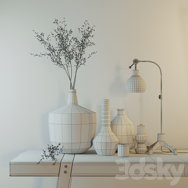 Decorative set 3DS Max Model - thumbnail 2