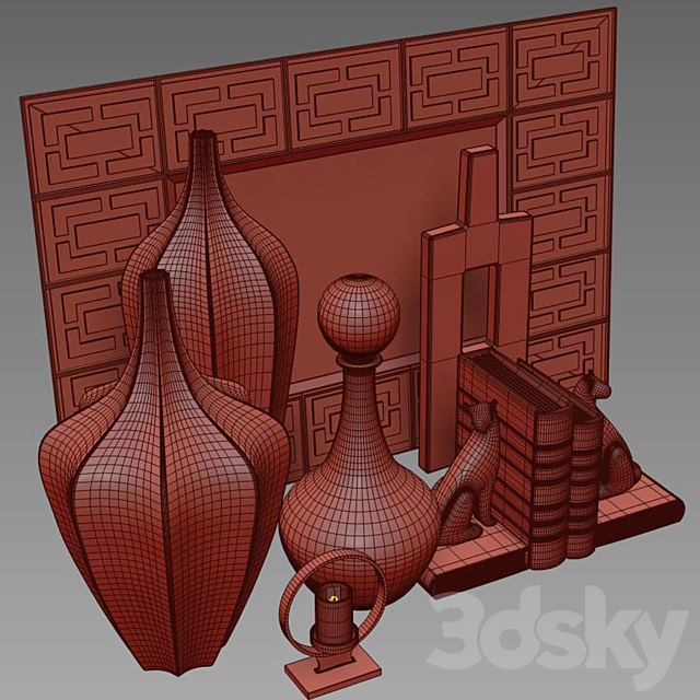 decorative set 3DS Max Model - thumbnail 2