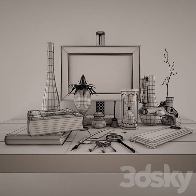 Decorative set 3DS Max Model - thumbnail 3