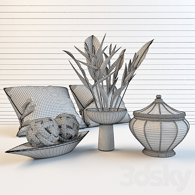 Decorative set 3DSMax File - thumbnail 2