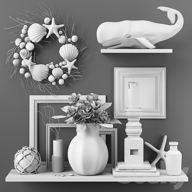 Decorative set 5 3DSMax File - thumbnail 3