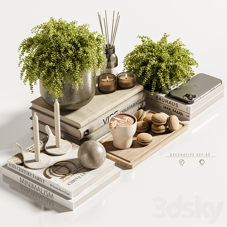 decorative set 51 3DS Max Model - thumbnail 1