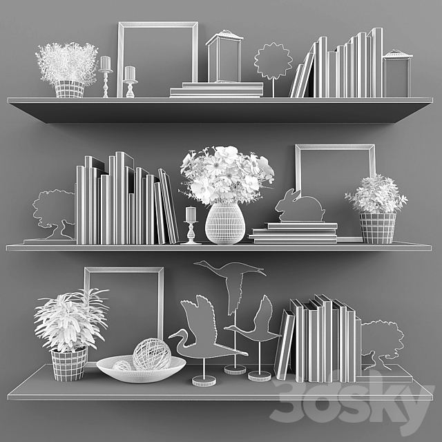 Decorative set 51 3DS Max Model - thumbnail 3