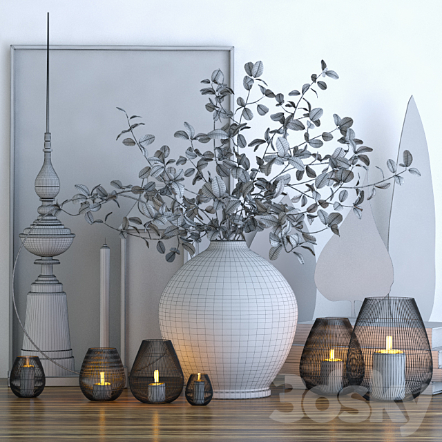 Decorative set 6 3DS Max Model - thumbnail 3