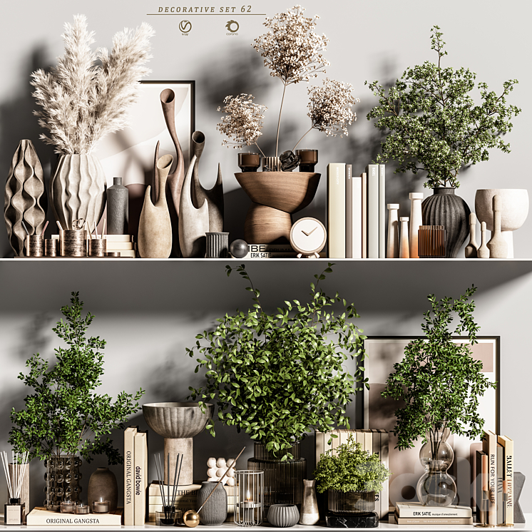 decorative set 62 3DS Max Model - thumbnail 1