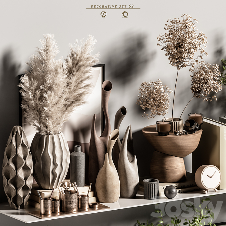 decorative set 62 3DS Max Model - thumbnail 2