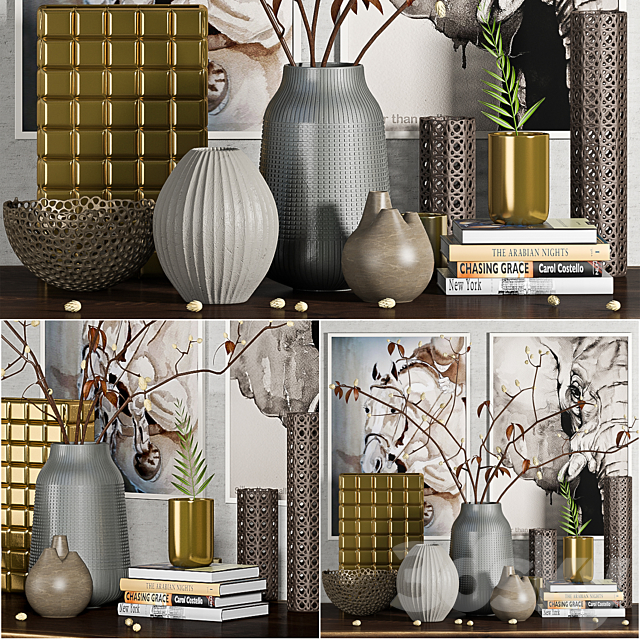 Decorative Set – 9 3DSMax File - thumbnail 1