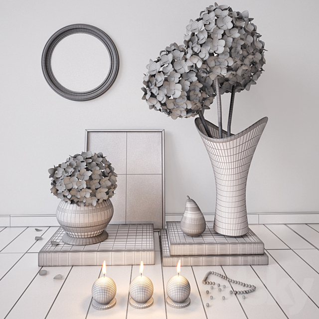 Decorative set by Kelly Hoppen 3DS Max Model - thumbnail 3