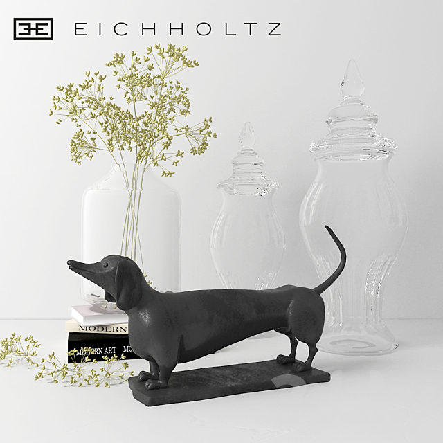 Decorative set – Dachshund Eichholtz 3DSMax File - thumbnail 1