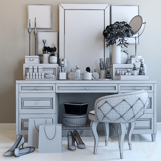 Decorative set dresser 2 3DSMax File - thumbnail 3