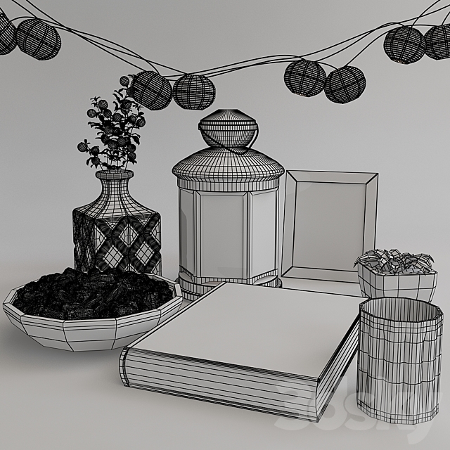 Decorative set for Ramadan 3DS Max Model - thumbnail 3