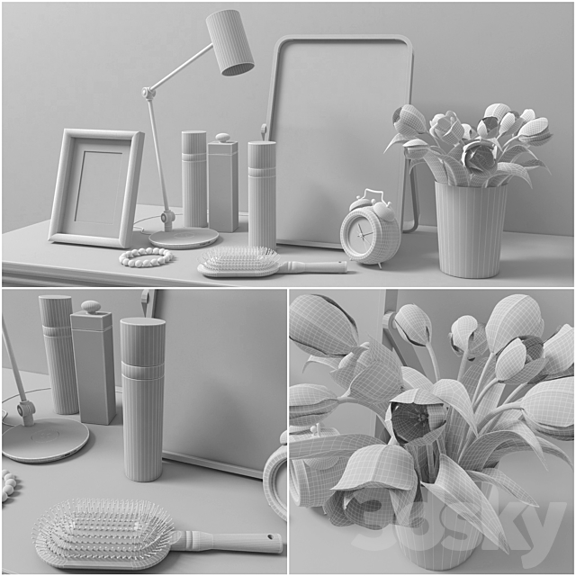 Decorative set. IKEA style 3DSMax File - thumbnail 3